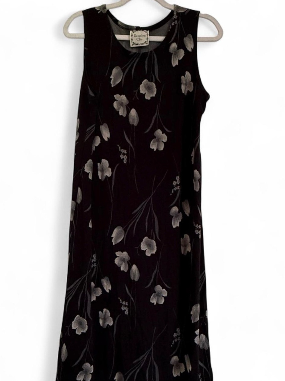 Dreaming in Color Black Floral Maxi Dress by Dressing Clio